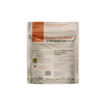 Gussy's GutAbles Treats (White Oak Pastures Pork)
