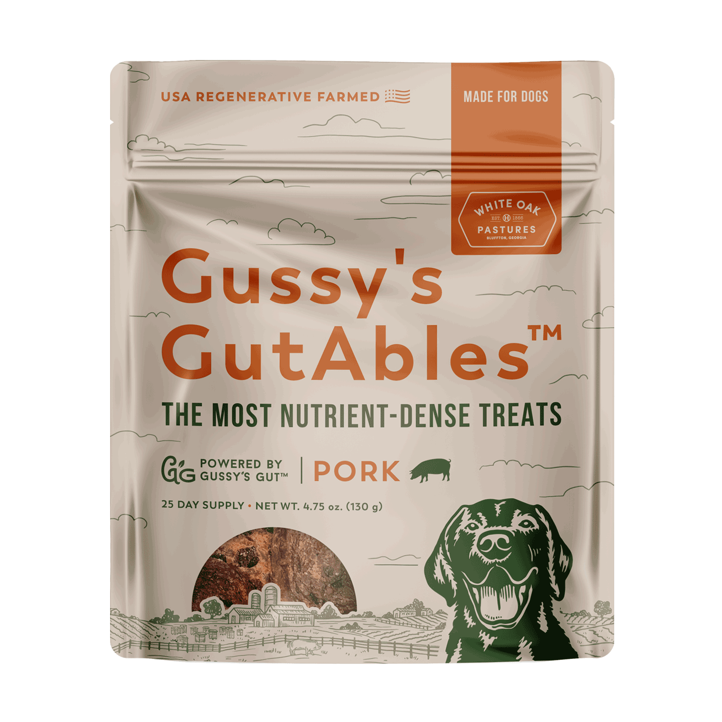 Gussy's GutAbles Treats (White Oak Pastures Pork)